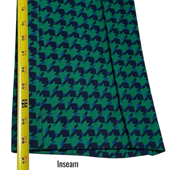 Anthropologie Maeve Margot Kick Flare Pants Houndstooth Stretch Career Comfort M - Picture 12 of 13